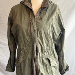 American Rag Light Coat with Hood | Color: Khaki / Olive Green | Size: Large
